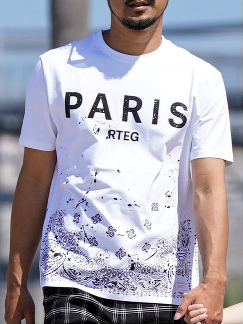 Retro Engine Retro Engine/(M)PARIS.paisley TEE アダムスジャグラー トップス カ...