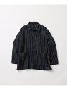 JOURNAL STANDARD 《予約》【FOLL/フォル】khadi cotton stripe jacket ジャーナル スタンダード ジャケット・アウター ブルゾン・ジャンパー ネイビー【先行予約】*【送料無料】