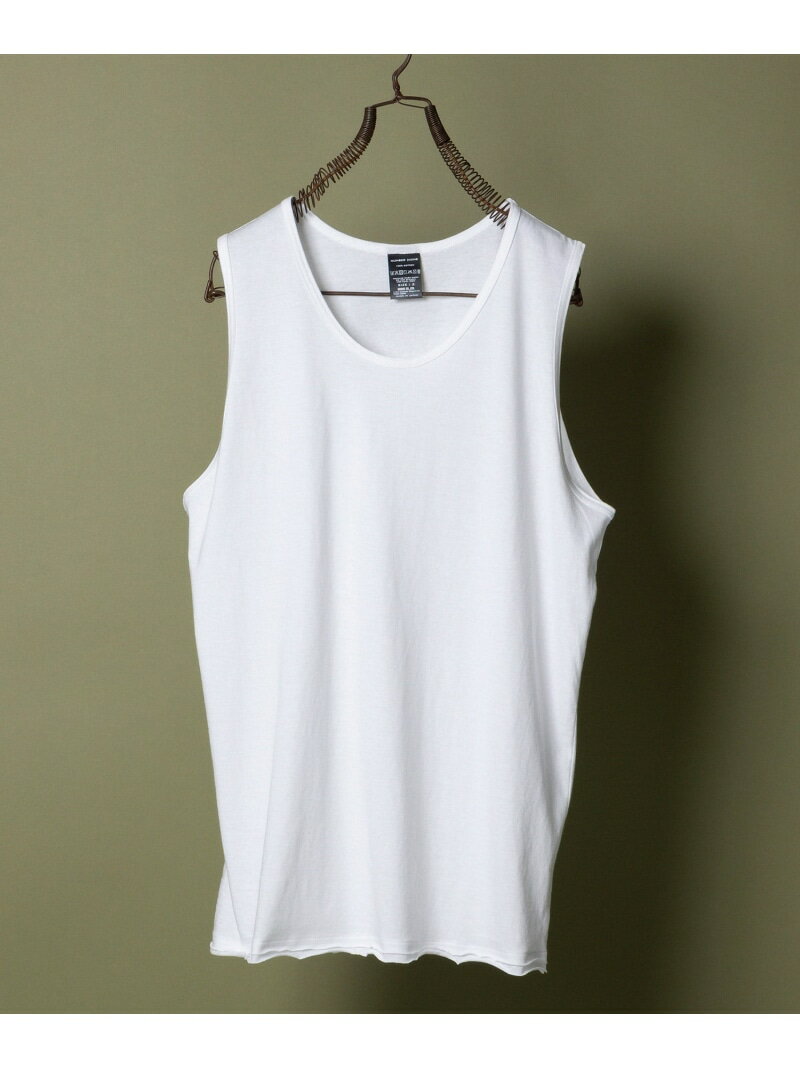 NUMBER (N)INE HIGH GAUGE COTTON TANK TOP ナンバーナイン トップス ノースリーブ・タンクトップ ホワイト ブラック【送料無料】