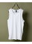 NUMBER (N)INE HIGH GAUGE COTTON TANK TOP ナンバーナイン トップス ノースリーブ・タンクトップ ホワイト ブラック【送料無料】