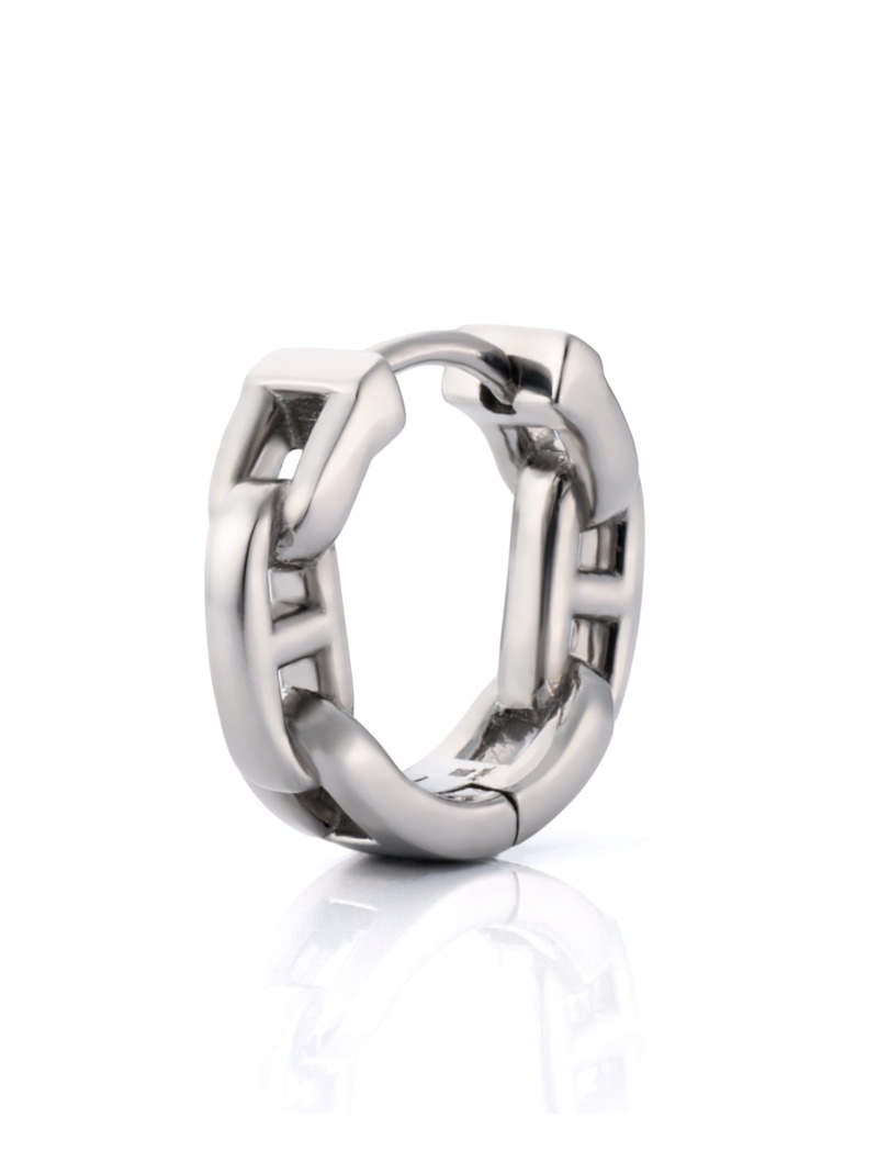 LION HEART LH-1アンカーチェーンフープピアス/サージカルステンレス(金属アレルギー対応) ライオンハ..