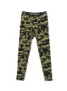 A BATHING APE 1ST CAMO THERMAL LEGGINGS ア ベイシング エイプ インナー・ルームウェア その他のインナー・ルームウェア カーキ イエロー【送料無料】