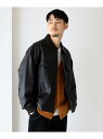 【SALE／30%OFF】BEAMS MEN BEAMS / レザー Gジャケッ