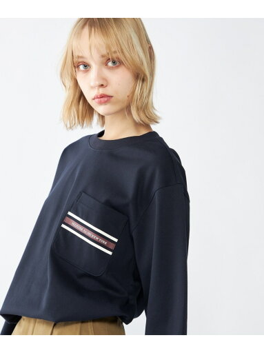【SALE/40%OFF】TOMMY HILFIGER クルーネックロングスリーブカットソー トミーヒルフィガー トップス カットソー・Tシャツ ホワイト ネイビー【RBA_E】【送料無料】 【SALE/40%OFF】TOMMY HILFIGER クルーネックロングスリーブカットソー トミーヒルフィガー トップス カットソー・Tシャツ ホワイト ネイビー【RBA_E】【送料無料】