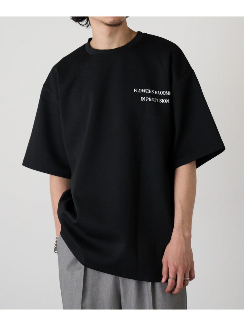 【SALE／20%OFF】MAGASIN DE MODE HAUS HAUS/フラワーデジタルプリントTシャツ セットアップセブン トップス カットソー・Tシャツ ホワイト グレー ブラック【RBA_E】