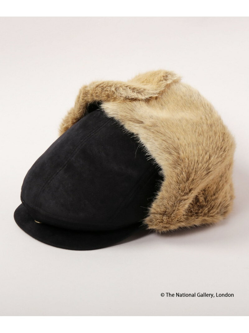 CA4LA THE NATIONAL GALLERY LONDON x CA4LA EAR FLAP HUNTING カシラ 帽子 ハンチング・ベレー帽 ブラ..