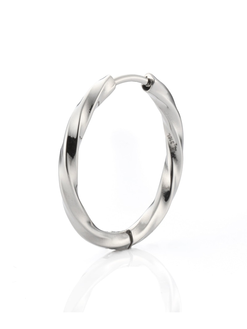 LION HEART LH-1ツイストフープピアス(LLサイズ)/サージカルステンレス ライオンハート アクセサリー・腕時計 ピアス シルバー【送料無料】