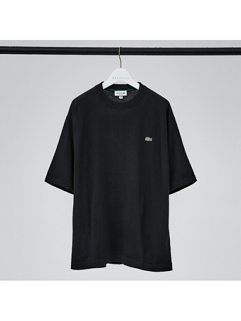 ABAHOUSE LASTWORD 【LACOSTE/ラコステ】リラックス ロゴ ニットTシャツ アバハウス トップス カットソー・Tシャツ ホワイト グリーン ブラック【送料無料】