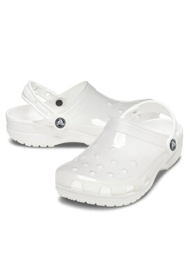 crocs crocs Classic Translucent Clog アトモスピンク シューズ スニーカー/スリッポン ホワイト【送料無料】