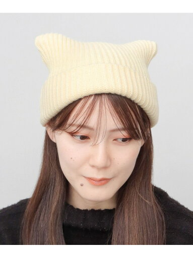 A.M.S. ニット帽 レディース 冬 ニット帽子 ニットキャップ ネコ耳 猫 ねこ かわいい エー.エム.エス. 帽子 ニット帽・ビーニー ホワイト ブラック グレー A.M.S. ニット帽 レディース 冬 ニット帽子 ニットキャップ ネコ耳 猫 ねこ かわいい エー.エム.エス. 帽子 ニット帽・ビーニー ホワイト ブラック グレー