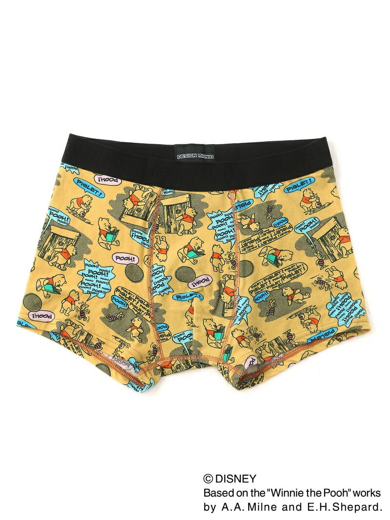 DESIGN MANIA DESIGN MANIA/デザインマニア プーさん総柄ボクサーパンツ ボディライフ インナー・ルームウェア ボクサーパンツ・トランクス イエロー【送料無料】のサムネイル