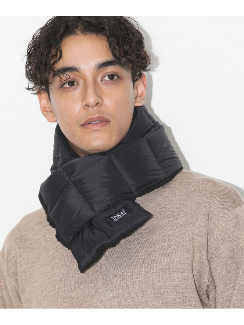 ナノユニバース 【SALE／20%OFF】NANO universe WEB限定 別注 REVERSIBLE DOWNSCARF ナノユニバース ファッション雑貨 マフラー・ストール・ネックウォーマー ブラック ブラウン レッド ブルー グリーン【RBA_E】