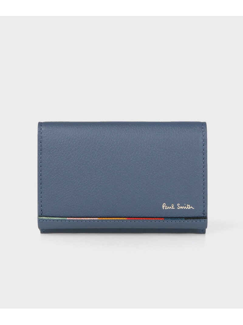 ポールスミス 名刺入れ（メンズ） 【SALE／30%OFF】Paul Smith 【公式】レイヤードストライプ 名刺入れ ポール・スミス　アウトレット 財布・ポーチ・ケース 名刺入れ・カードケース ネイビー ブラウン ブラック【RBA_E】【送料無料】