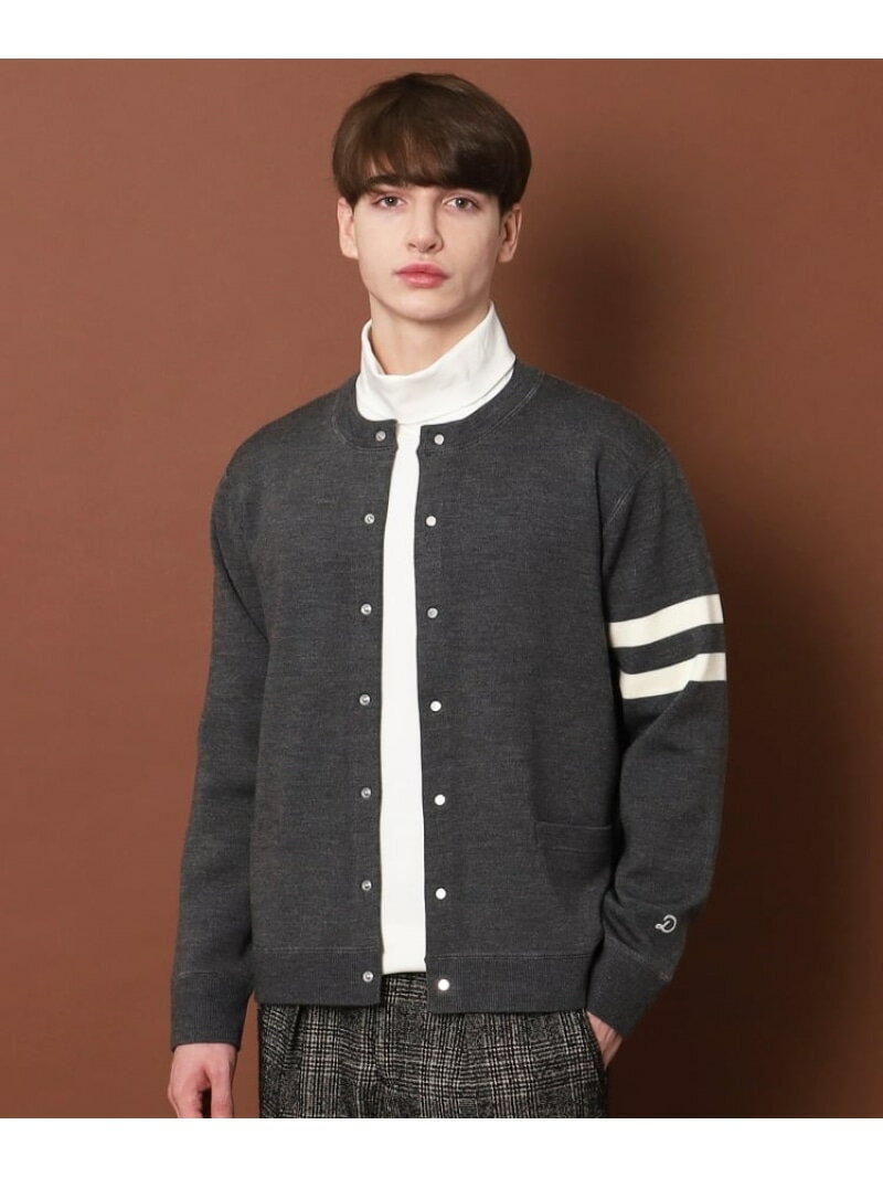 【SALE／10%OFF】DRESSTERIOR ウォッシャブル アームライン ラウンド カーディガン ドレステリア トップス カーディガン グレー ネイビー【RBA_E】【送料無料】のサムネイル