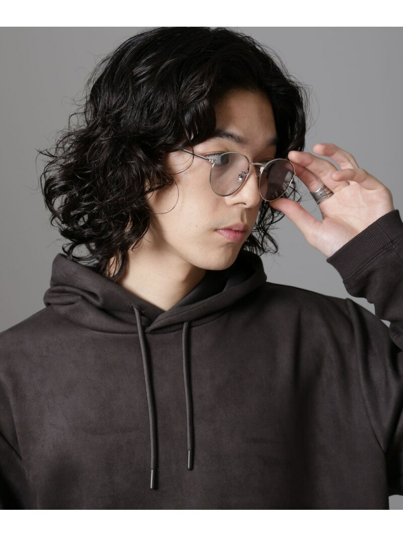 NANO universe ボストン型メタルサングラス ナノユニバース ファッション雑貨 サングラス グレー ブルー【送料無料】