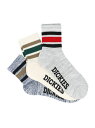 Dickies Dickies/(M)リフレクト ロゴ 3足組 3P ソックス ジーンズメイト 靴下・レッグウェア 靴下 ブラック