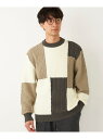 【SALE/50%OFF】SHIPS Colors SHIPS Colors:<手洗い可能>パネル ケーブル クルーネック ニット シップス トップス ニット ...