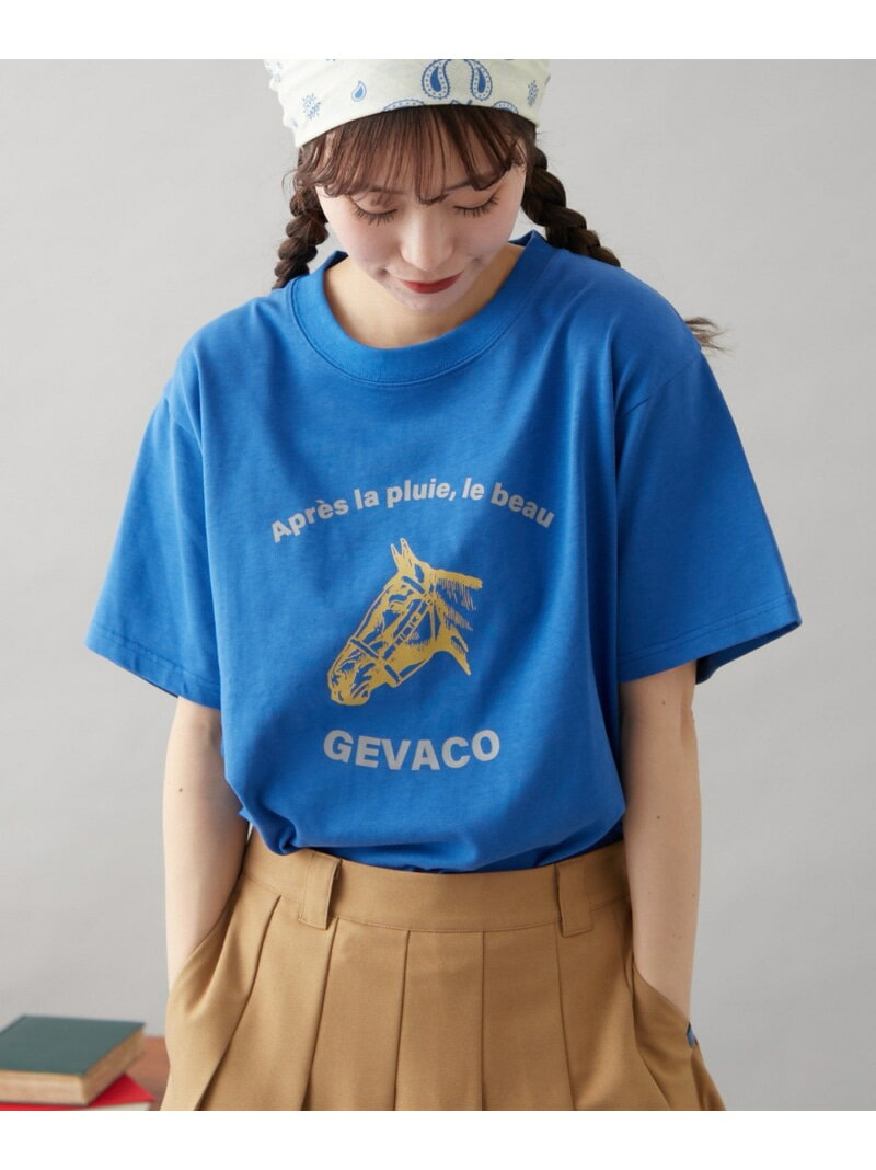 CIAOPANIC TYPY 【GEVACO】グラフィック半袖TEE チャオパニックティピー トップス カットソー・Tシャツ グレー ブルー ホワイト【送料無料】のサムネイル