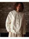 レアセル ノーカラージャケット メンズ rehacer rehacer:No-Collar Big Pocket Twill JKT レアセル ジャケット・アウター その他のジャケット・アウター ホワイト【送料無料】