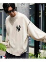 【SALE/51%OFF】PUBLUX MLB 別注 ワンポイントロゴハンドステッチニット【限定展開】 24AW フリークスストア トップス ニット ブラック ...
