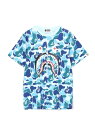 A BATHING APE ABC CAMO SHARK TEE ア ベイシング エイプ トップス カットソー Tシャツ ブルー カーキ ピンク【送料無料】