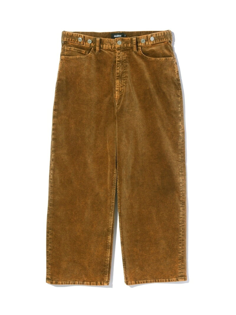 XLARGE CORDUROY BAGGY PANTS XLARGE エクストララージ パンツ その他のパンツ ブラック グレー ブラウン【送料無料】