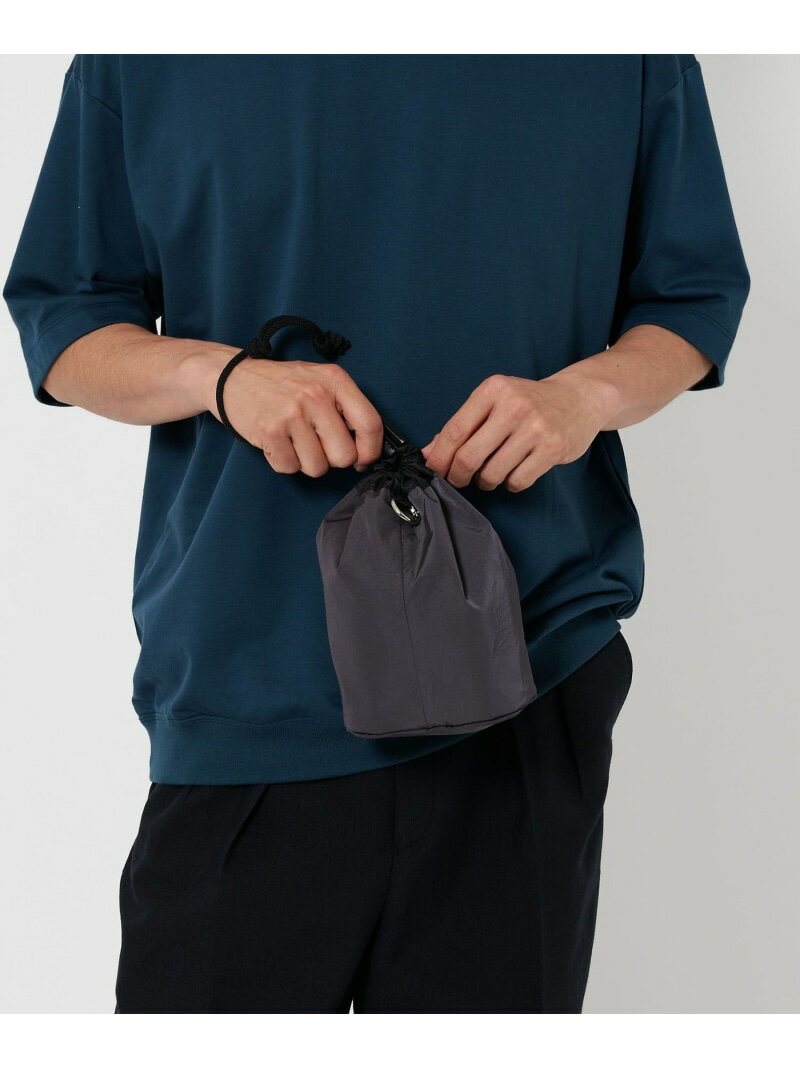 BEAUTY&YOUTH UNITED ARROWS ライト ナイロン クロス パース ビューティー&ユース ユナイテッドアローズ バッグ ハンドバッグ ブラック グレー【送料無料】