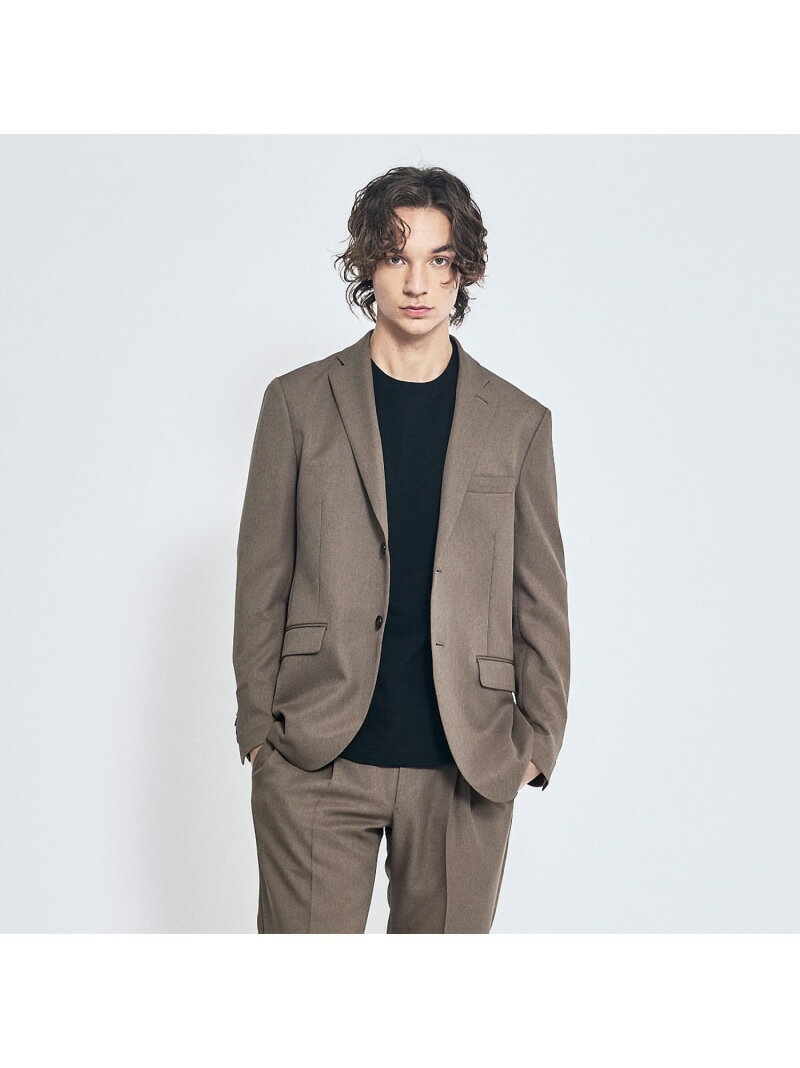 ABAHOUSE LASTWORD 【セットアップ対応】デニムライク ジャケット / FLEX JACKET / 2 アバハウス ジャケット・アウター テーラードジャケット・ブレザー ブルー ネイビー ブラウン【送料無料】