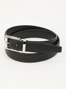 【SALE/20%OFF】TAKA-Q 型押し シングルピンベルト タカキュー ファッション雑貨 ベルト ブラウン ブラック【RBA_E】
