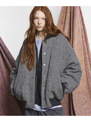 MAISON SPECIAL 【Italian Dead Stock Fabric】Prime-Over Stadium Jacket メゾンスペシャル ジャケット・アウター スタジャン・スカジャン イエロー ブラック グレー ブラウン カーキグリーン【送料無料】 MAISON SPECIAL 【Italian Dead Stock Fabric】Prime-Over Stadium Jacket メゾンスペシャル ジャケット・アウター スタジャン・スカジャン イエロー ブラック グレー ブラウン カーキグリーン【送料無料】