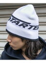 WEGO MEN'S 別注STARTER ACRYLIC BEANIE ウィゴー 帽子 ニット帽・ビーニー ホワイト ブラック
