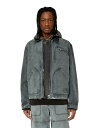 ディーゼル ブルゾン メンズ 【SALE／52%OFF】DIESEL メンズ ジャケット コントラストデザイン ディーゼル ジャケット・アウター ブルゾン・ジャンパー ブラック ブルー【RBA_E】【送料無料】