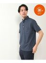 【SALE/20%OFF】IKKA LOUNGE 【吸水速乾/イージーケア】ボタンダウンポロシャツ イッカ トップス ポロシャツ ホワイト ネイビー グレー ブ...