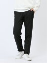 【SALE/50%OFF】TAKA-Q クロスストレッチ裏起毛 スリムフィット ノータックスラックス ピケ黒(セットアップ可能) タカキュー スーツ・フォーマル...