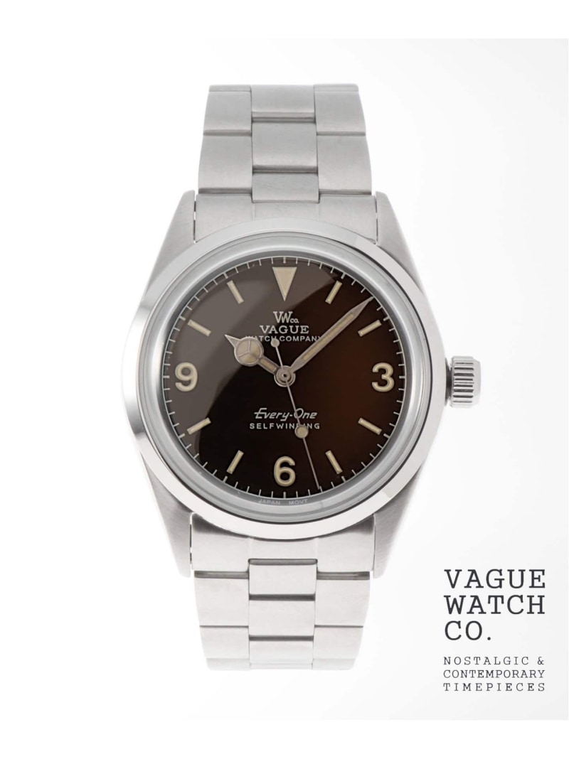 HIROB yVAGUE WATCH / @[OEHb`zEvery-One Brown gradation 34mm qu ANZT[Erv rv Vo[yz