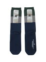CONVERSE TOKYO STAR FOIL PRINT COLOR BLOCK SOCKS コンバーストウキョウ 靴下・レッグウェア 靴下 ネイビー ブラウン ブラック