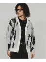 【SALE/51%OFF】tk.TAKEO KIKUCHI アブストラクトシアーカーディガン ティーケータケオキクチ トップス カーディガン ブラック ホワイト...