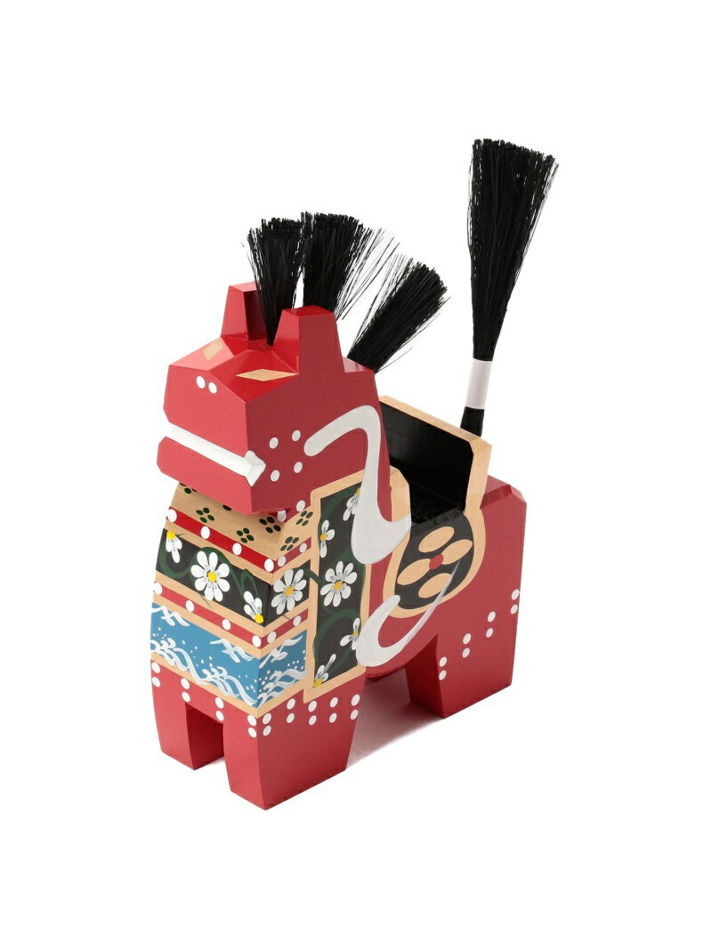 BEAMS JAPAN BEAMS JAPAN SELECT / 八幡馬 18号　ビームス ジャパン ビームス ジャパン インテリア・生活雑貨 その他のインテリア・生活雑貨 レッド ブラック【送料無料】のサムネイル