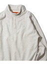 ADPOSION ADPOSION/(M)【UNIVERSAL OVERALL】T/C SWEAT SNAP PULLOVER / 裏起毛スウェットスナッププルオーバー テットオム トップス スウェット・トレーナー ブラック ネイビー グレー ベージュ【送料無料】