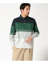 【SALE/30%OFF】CROCODILE (M)スムース パネルボーダー柄 ポロシャツ クロコダイル トップス ポロシャツ ネイビー ホワイト ピンク【RB...