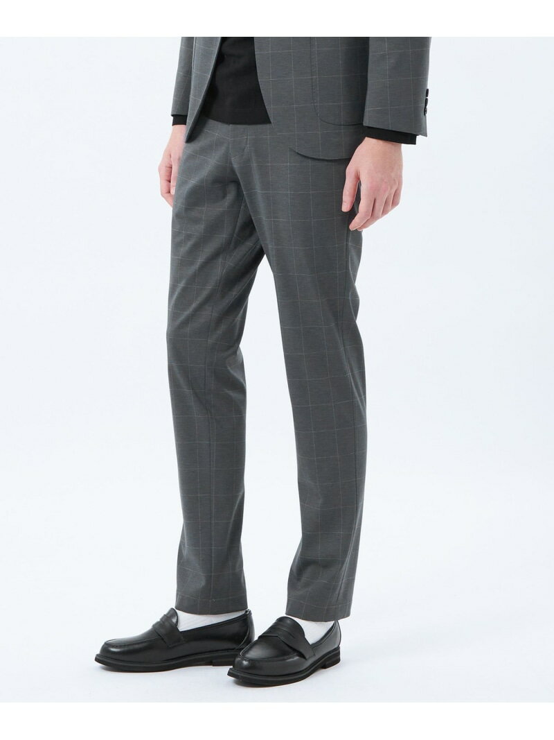 MACKINTOSH PHILOSOPHY テーラードジャージー パンツ ウインドペンプリント マッキントッシュ フィロソフィー パンツ スラックス・ドレスパンツ ネイビー【送料無料】