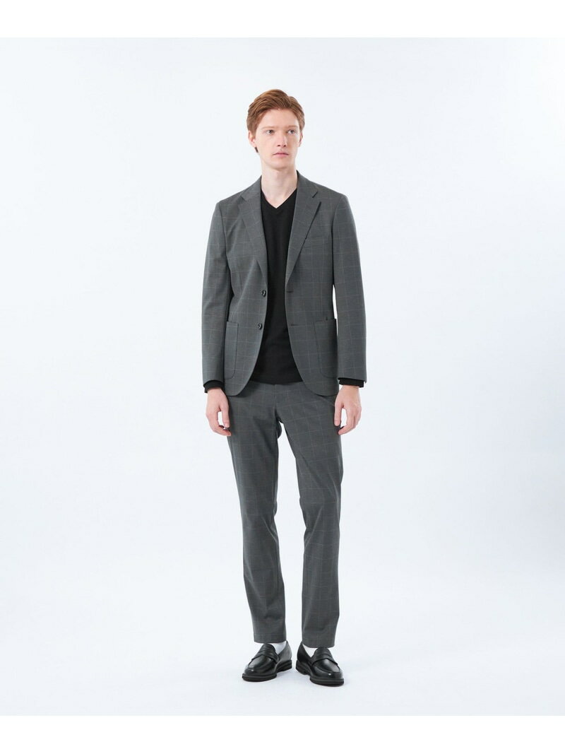 MACKINTOSH PHILOSOPHY テーラードジャージー パンツ ウインドペンプリント マッキントッシュ フィロソフィー パンツ スラックス・ドレスパンツ ネイビー【送料無料】