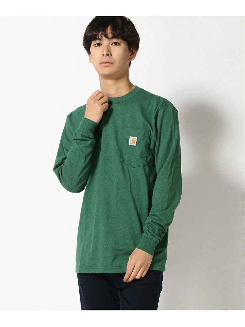 【SALE／15%OFF】Carhartt カーハート Tシャツ ティーシャツ メンズ 無地 ロンT 綿100 ラザル トップス カットソー・Tシャツ グリーン グレー ネイビー ブラック ブルー ホワイト【RBA_E】【送料無料】