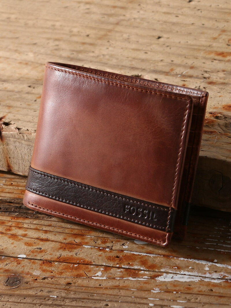 FOSSIL (M)QUINN FLIP ID BIFOLD ML3644 フォッシル 財布/小物 財布 ブラウン【送料無料】