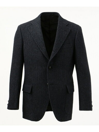 J. Press Laverock Tweed 3 Button Sack Sportcoat BROVYW0004: Navy J. Press Laverock Tweed 3 Button Sack Sportcoat BROVYW0004: Navy