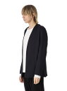 【SALE/30%OFF】ATTACHMENT ポリエステルストレッチリブ ノーカラーカーディガン アタッチメント トップス カーディガン グレー ネイビー ブ...