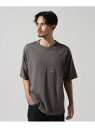 ROYAL FLASH DENHAM/デンハム/MIJ BASIC 7 POCKET SS TEE ロイヤルフラッシュ トップス カットソー・Tシャツ ネイビー グレー ブラック ホワイト【送料無料】