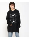 FUNKY FRUIT FUNKY FRUIT/(U)sickness design長袖Tシャツ ファンキーフルーツ カットソー Tシャツ ブラック ホワイト