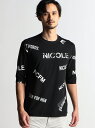 【SALE／30%OFF】NICOLE CLUB FOR MEN ロゴプリント5分袖Tシャツ ニコル トップス その他のトップス ブラック レッド ピンク ホワイト【RBA_E】【送料無料】