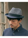 【SALE/30%OFF】ikka ミックスブレード中折れハット イッカ 帽子 その他の帽子 ブラック ネイビー ベージュ【RBA_E】